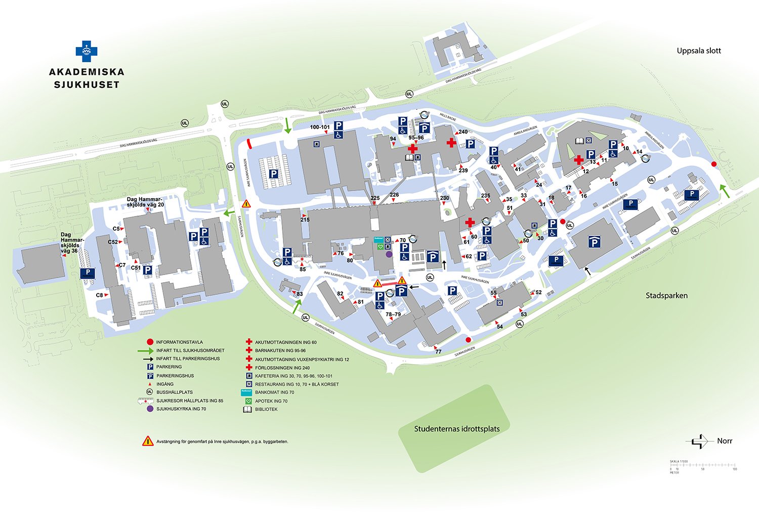 Map over parking locations